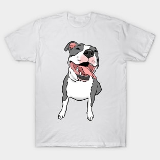 Happy Smiling Pitbull T-Shirt